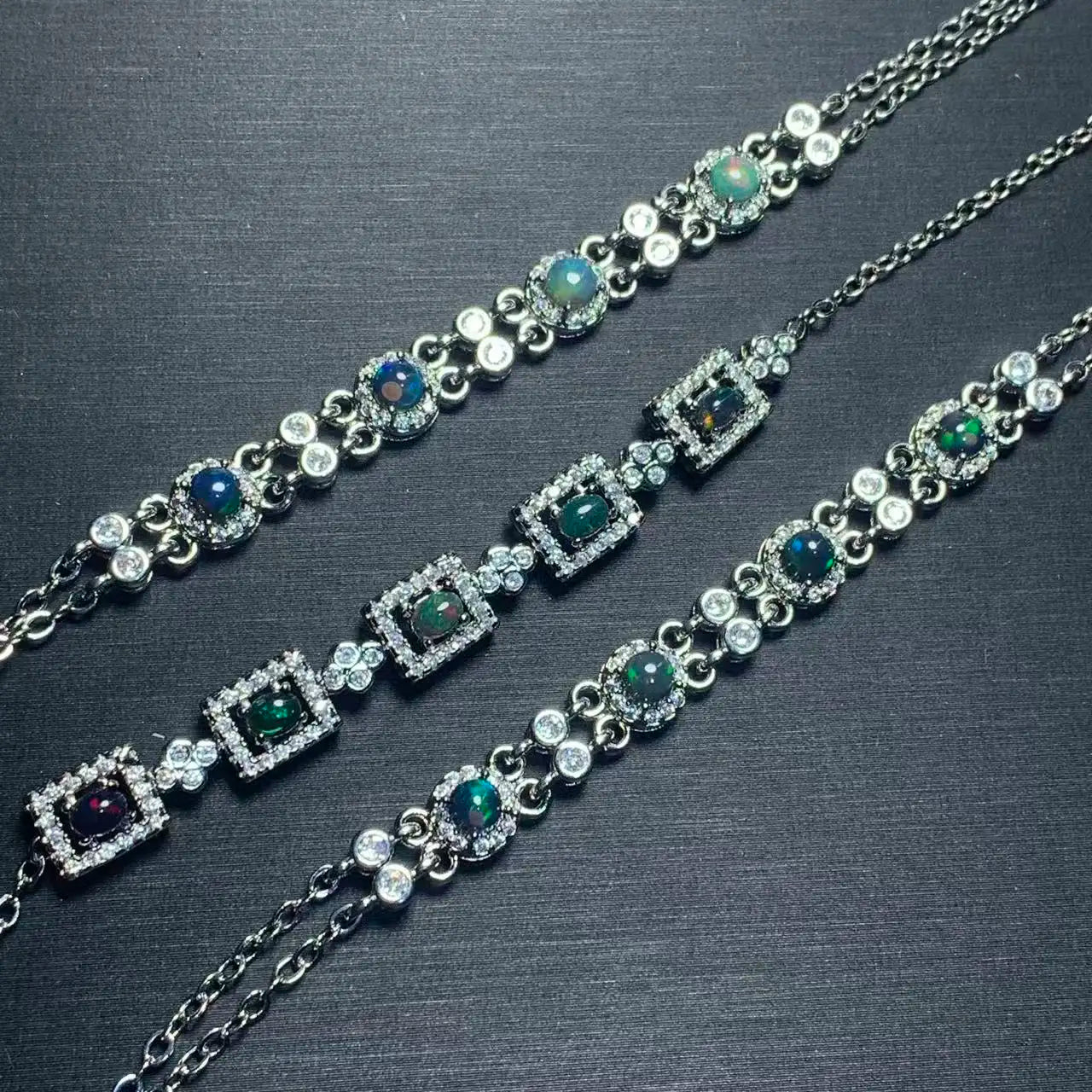 Gorgeous Color Natural Opal Bracelet Jewelry