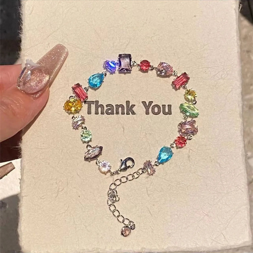 Exquisite Colorful Cubic Zirconia Luxury Bracelet