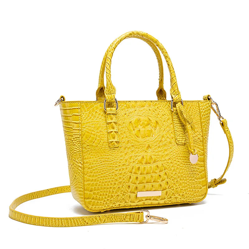 Crocodile Pattern Crossbody Bag Fashion Design Luxury Bag