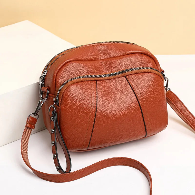 PU Leather Casual Crossbody Bag Shell Purse Handbag Luxury Design Shoulder Bags