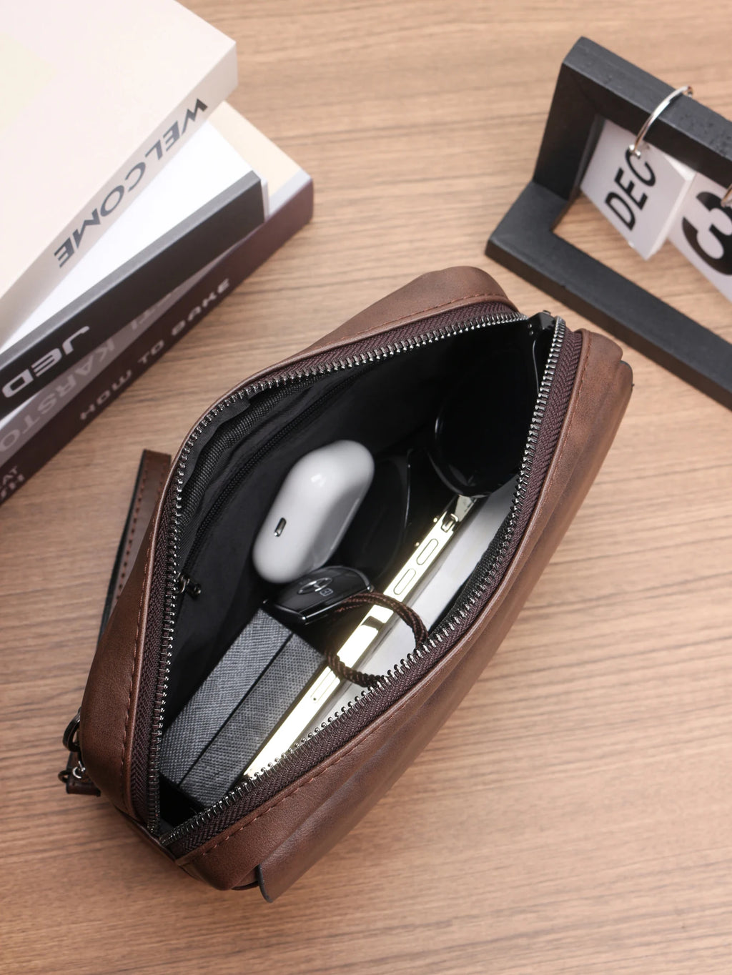 Minimalist Retro Large Capacity Multifunctional Wristlet Clutch Cell Phone Bag