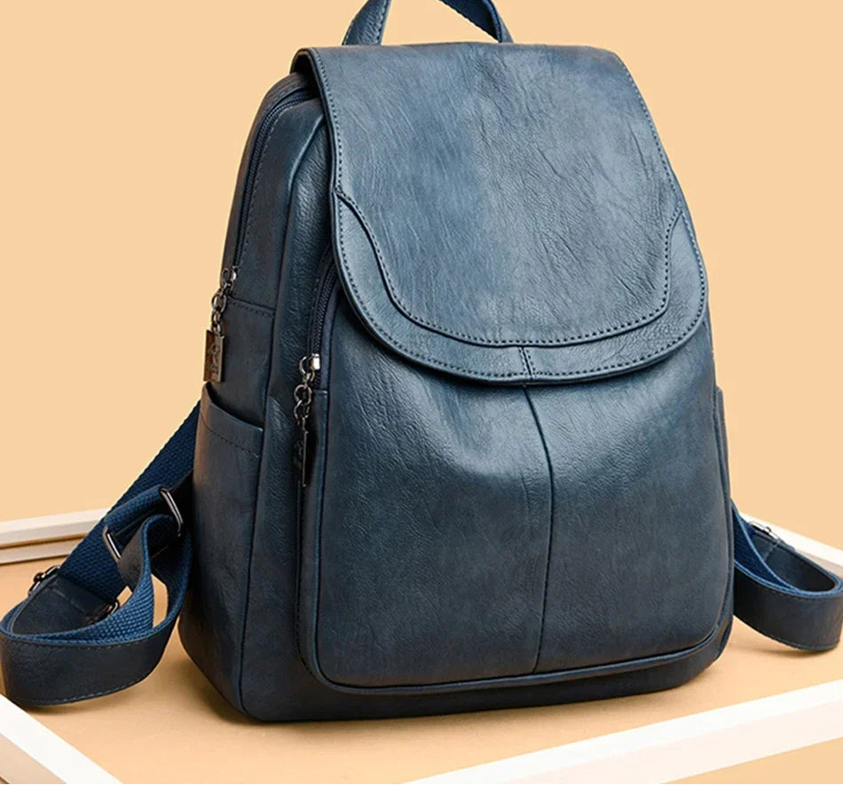 Soft Leather Backpack Fashion Female Shoulder Bag