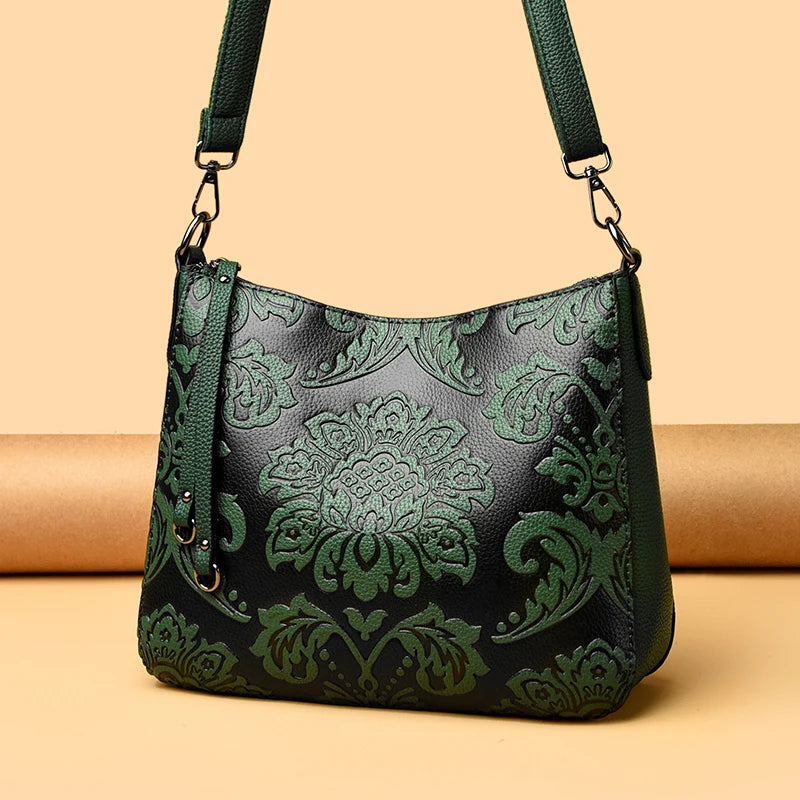 Top Quality Luxury Shoulder Women Bags Designer Embossing Leather Shoulder Bag