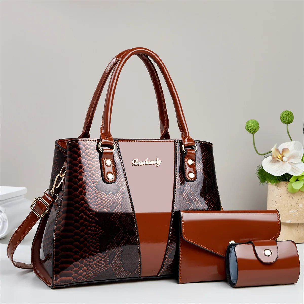 3Piece Set Women's Bag Trendy Fashion Niche