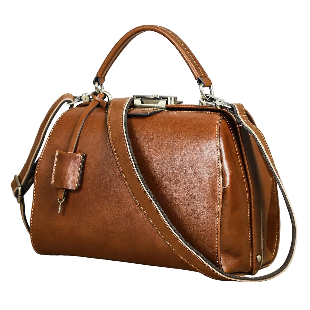 Genuine Leather Doctor Bag for Women Luxury Design Tote