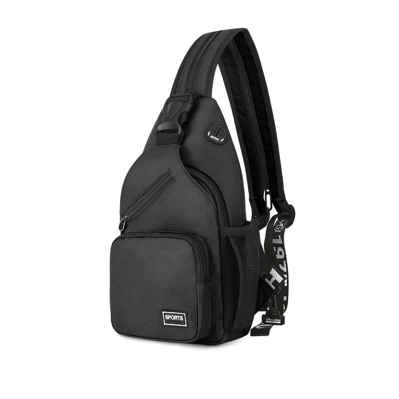 Women Chest Bags Adjustable Backpack Single Shoulder Bag With Earphone Hole