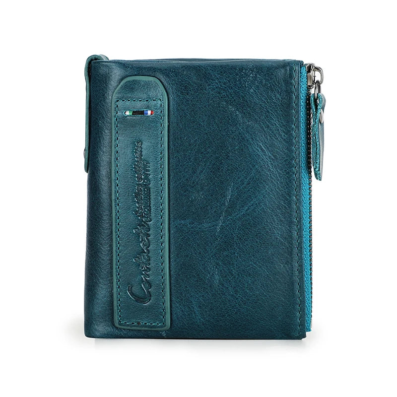 Genuine Leather Fashion Purses Bifold Purses Credit Card Holder Wallets