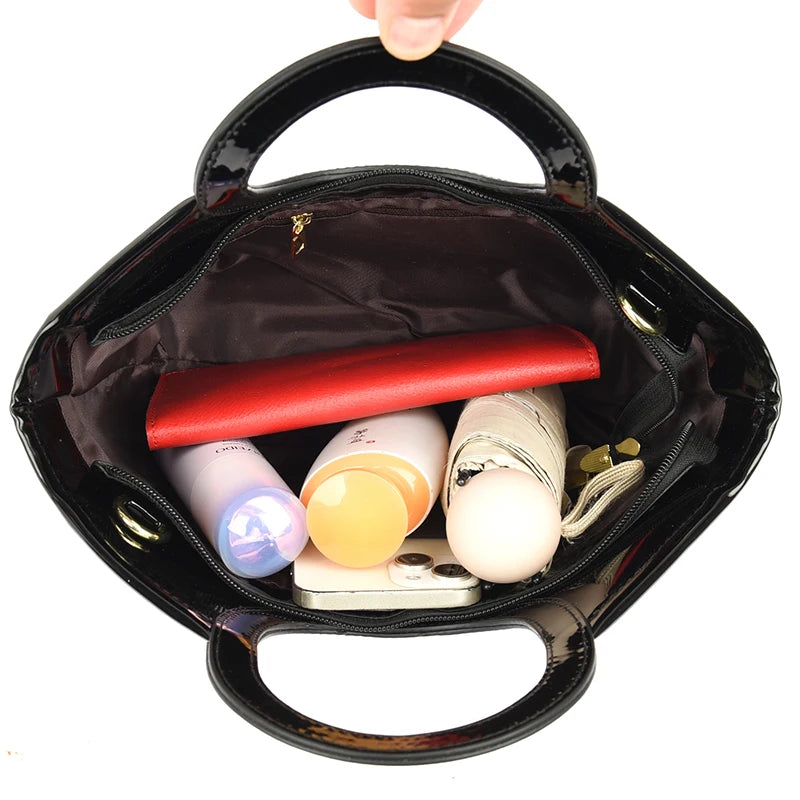 Luxury Designer Purse Handbag Patent Leather Crossbody
