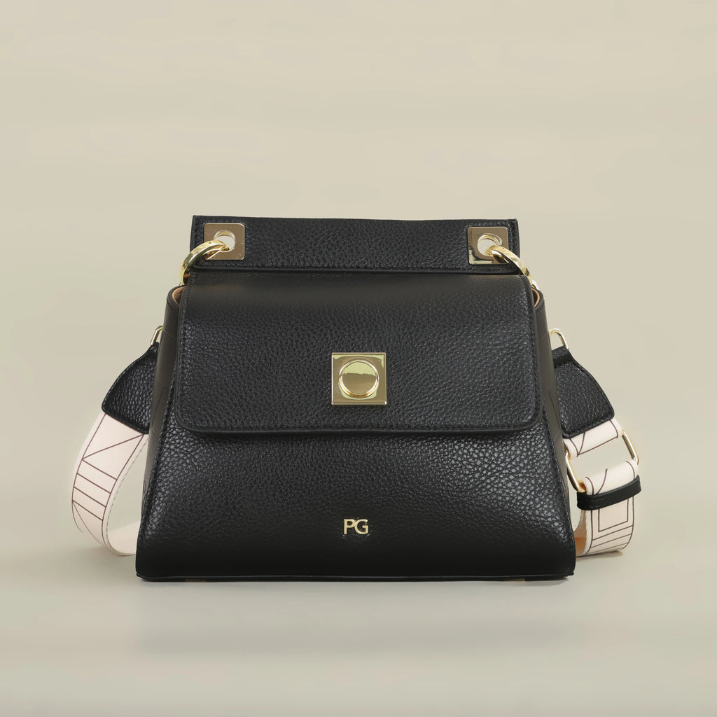 Trendy Crossbody Bag Pure Color Simple Woven Design Suction Buckle Flap Bag