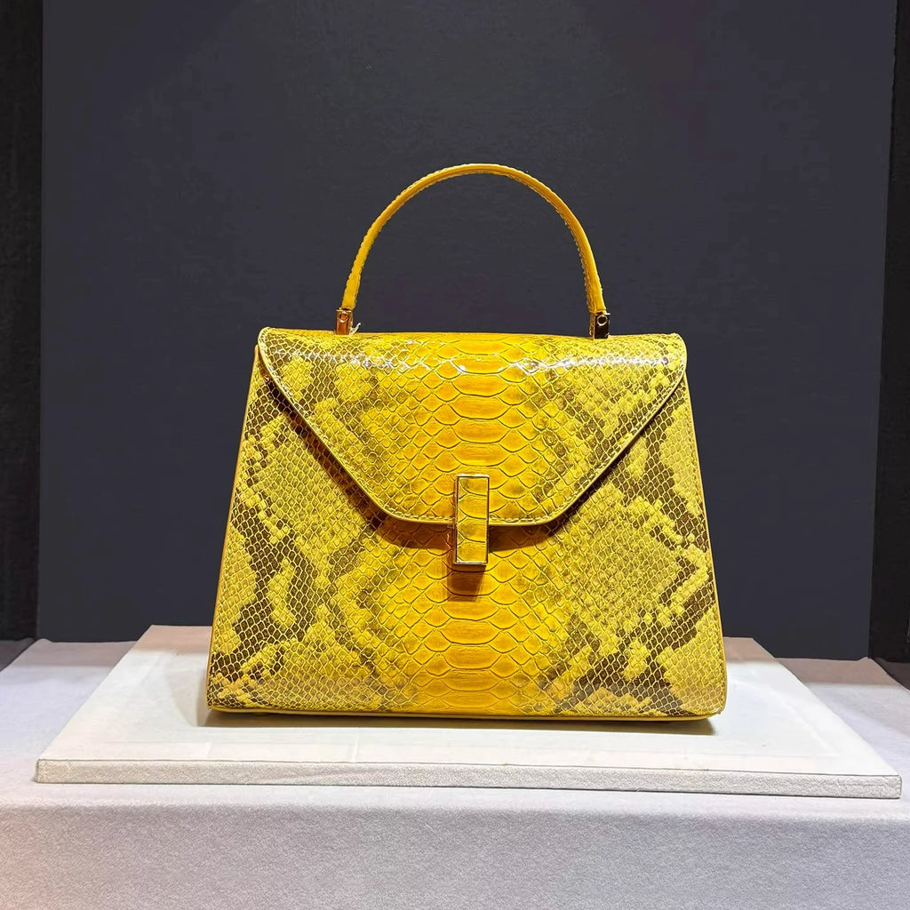 Luxury Design High Quality Handbag Fashion Snake Print Bag