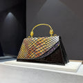 Luxury Design Dragon Scale Crocodile Print Shoulder Bag