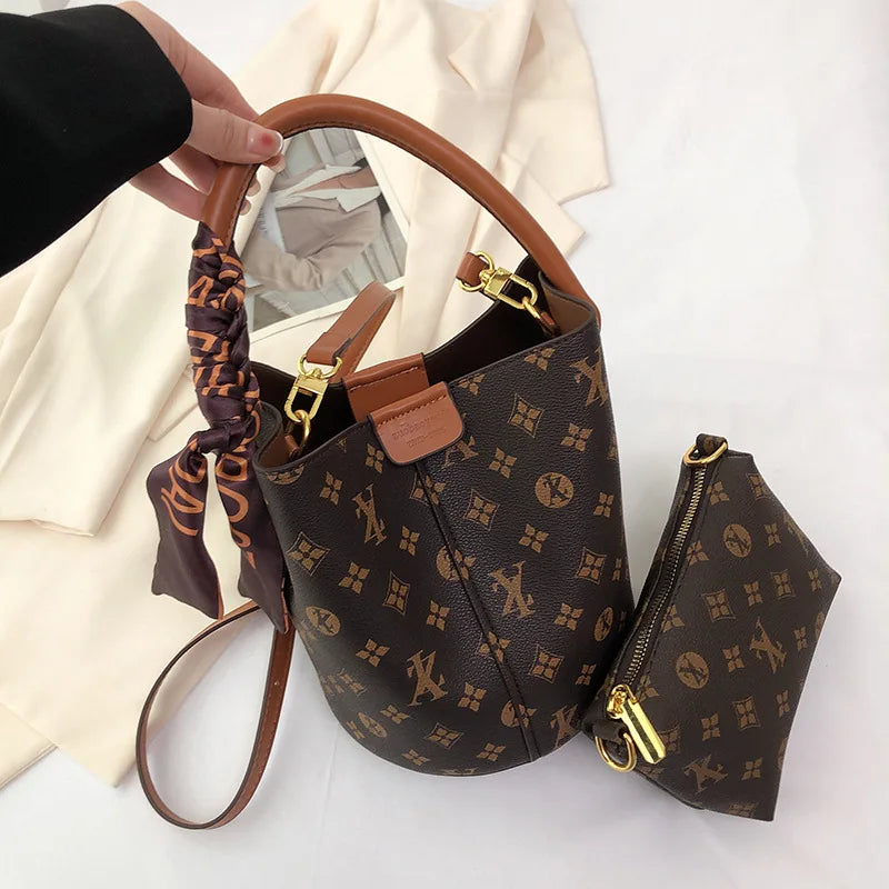 Classic Luxury Shoulder Bag Fashionable Print Retro Crossbody Bag