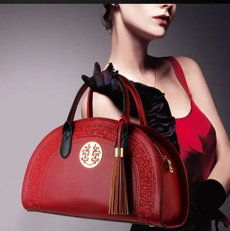 High Quality Fashion Handbag Embroidered Shoulder Bag