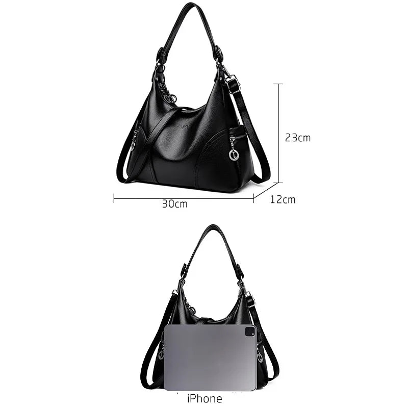 Luxury Design  High Quality Women's Soft Leather Shoulder Bags Crossbody Bag