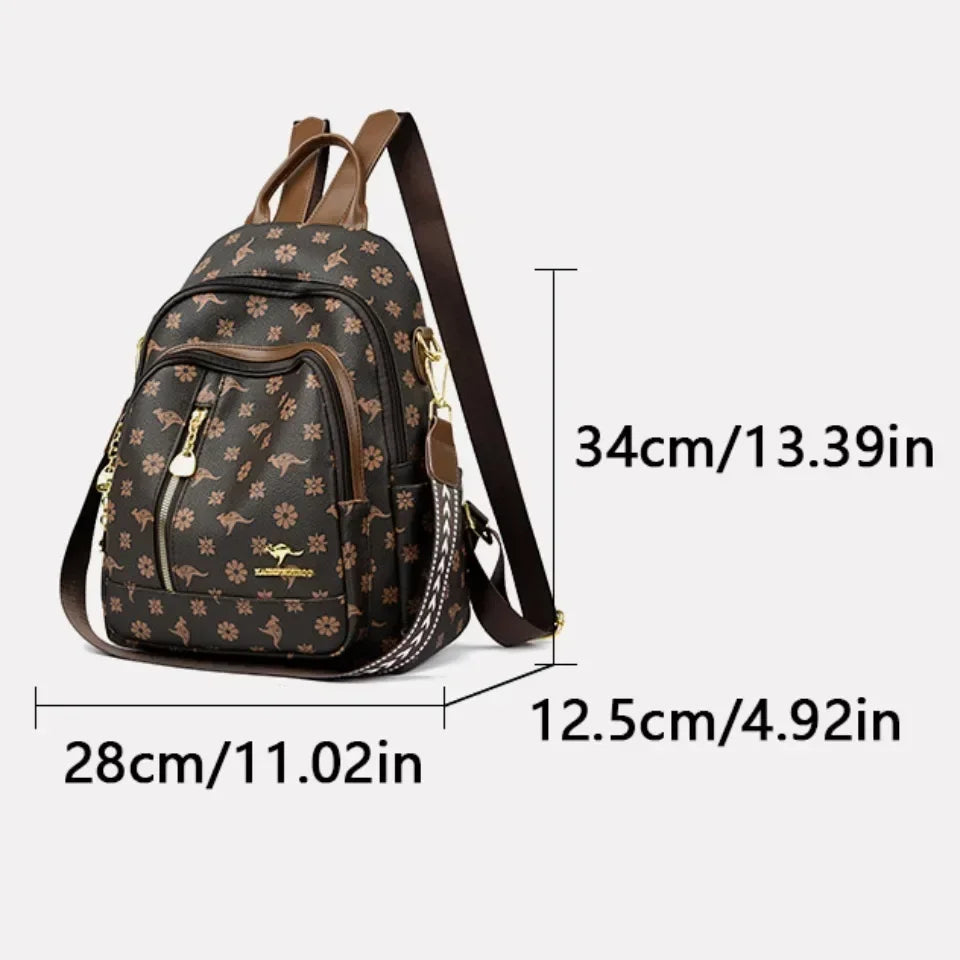Classical High Quality Soft Leather Travel Backpack Large Capacity Luxury Bag
