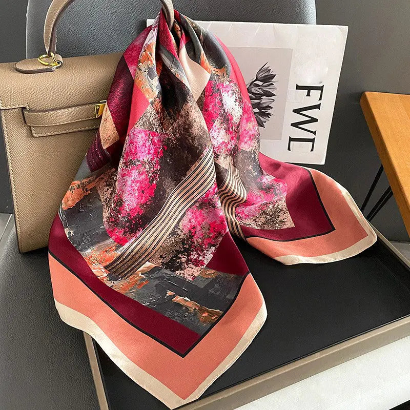 100% Silk Scarf Elegant Luxury High Quality Fashion