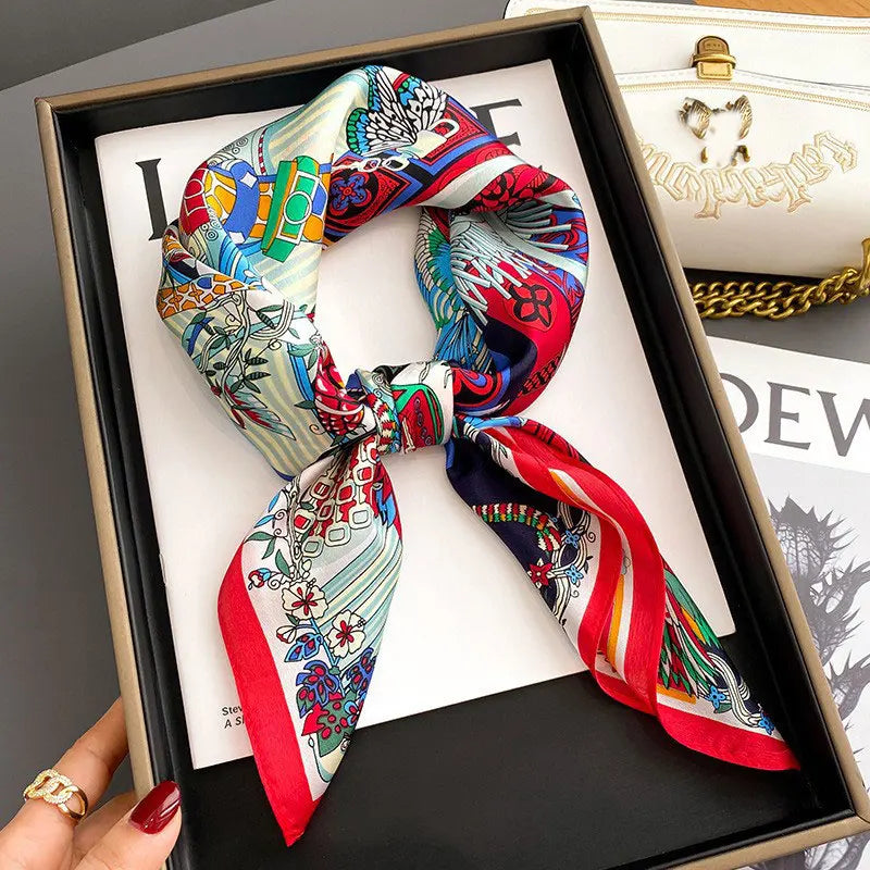 100% Silk Scarf Elegant Luxury High Quality Fashion