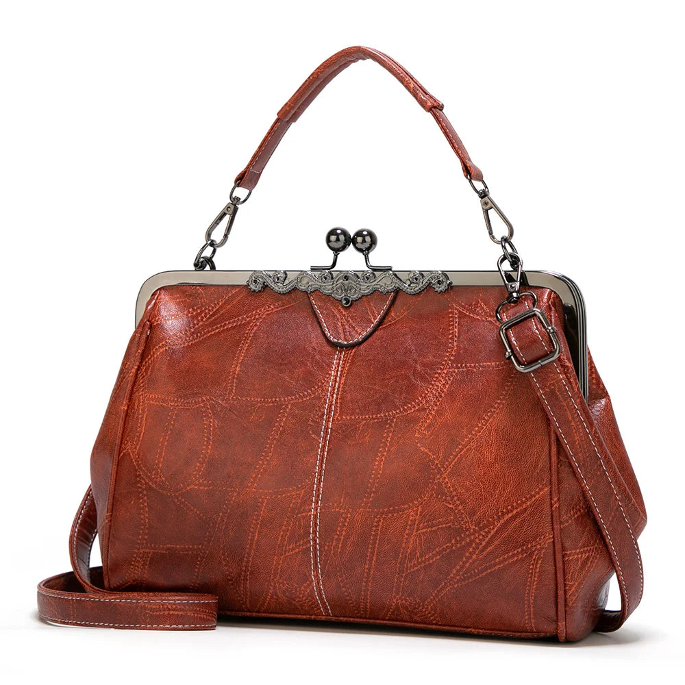 Shoulder Bag Women Retro Frame Purse Crossbody Bag