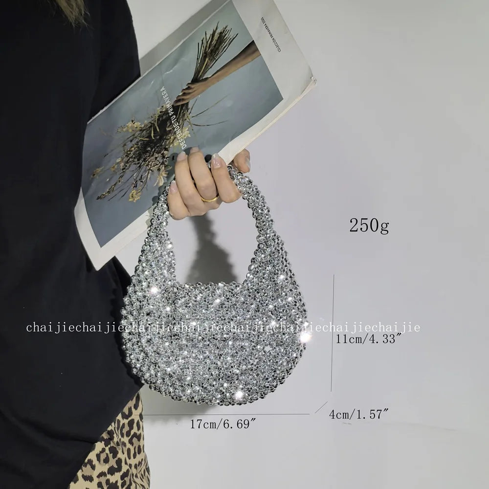 Sweet Design Fashion Handmade Bead Woven Handbag