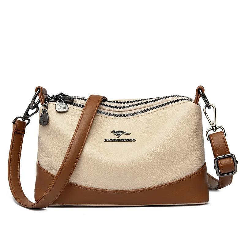High-quality Leather Handbags Luxury Design Shoulder Crossbody Bag Soft Sac