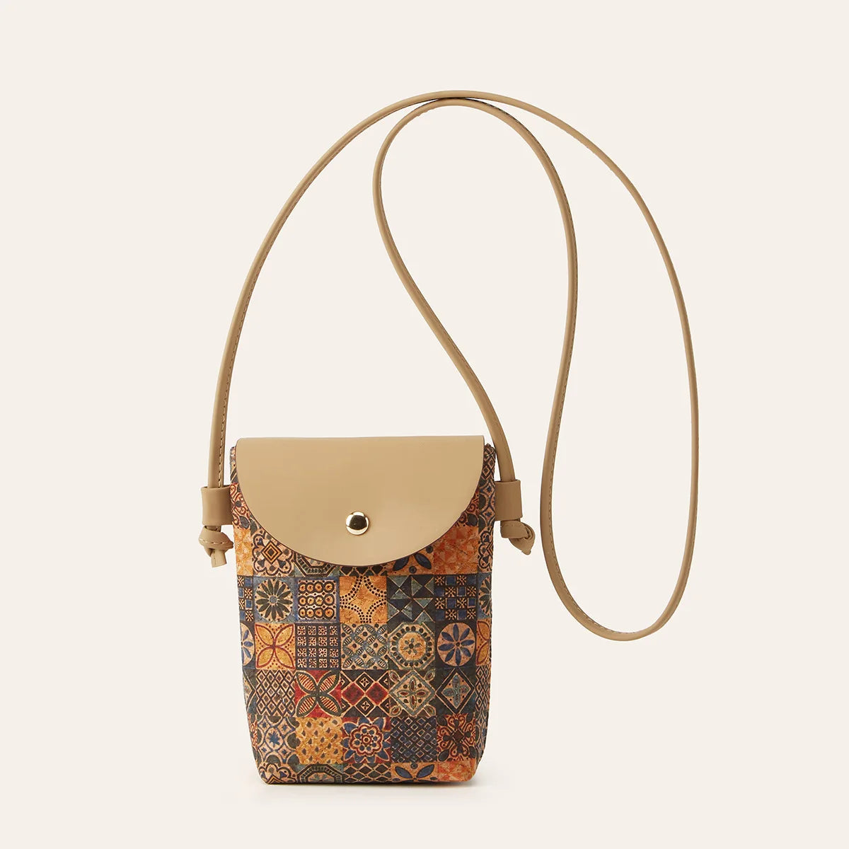 Multi-element Bark Style Mobile Phone Bag Fashion Style