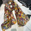 Lightweight Large 100% Mulberry Silk Scarf Shawl Scarf