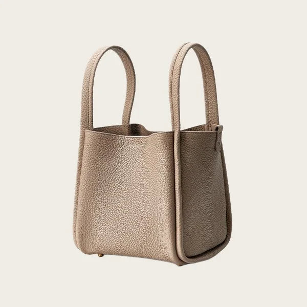 Bucket Bag Soft Leather Durable Versatile Large Capacity Handbag