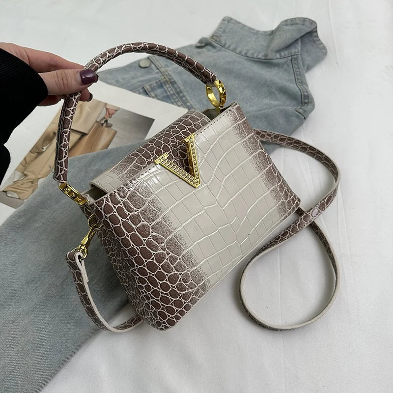 PU Pattern Leather Women Handbags Luxury Fashion Small Shoulder Messenger Bag