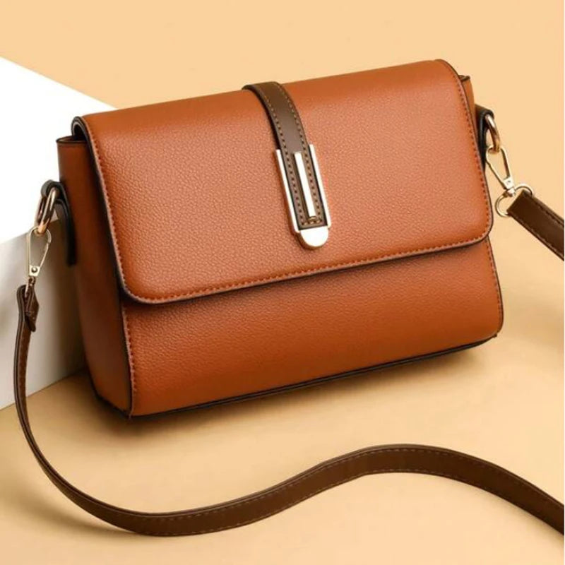 Flap Sling Shoulder Bags for Women Vintage Splicing Crossbody Messenger Bag Purse