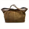 Women's Suede Handbags Leopard Leather Tote Bags