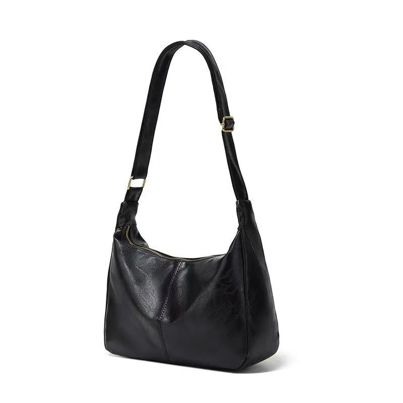 Ultra Soft Vegan Leather Hobo Bag Slouchy Foldable Tote