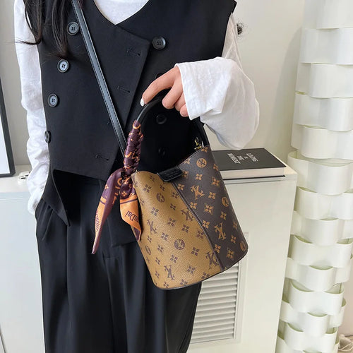 Classic Luxury Shoulder Bag Fashionable Print Retro Crossbody Bag