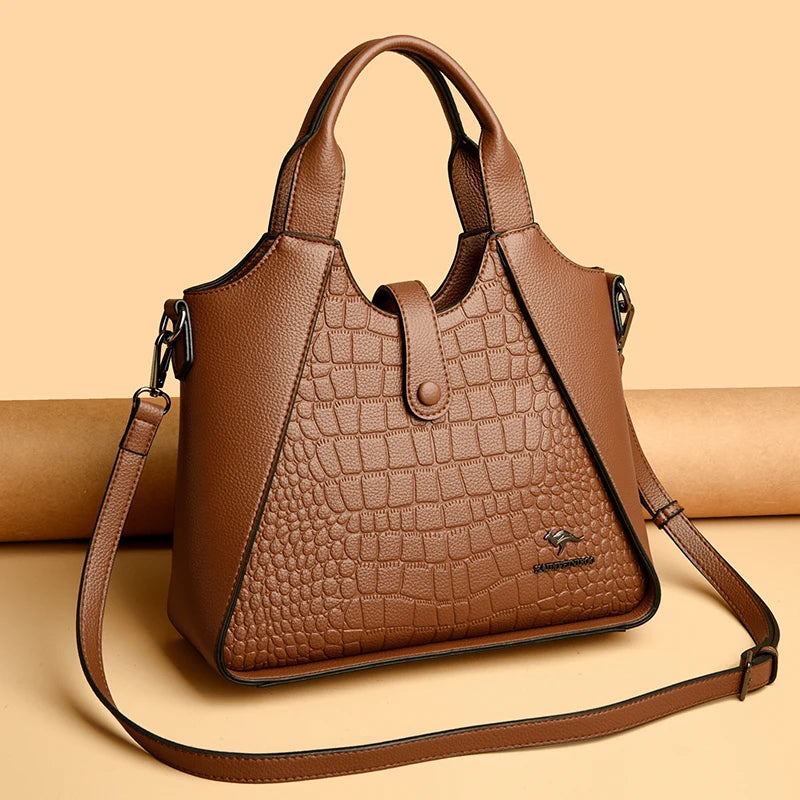 Fashion Trend Women's Handbag High Quality Soft Leather Shoulder Tote Bags