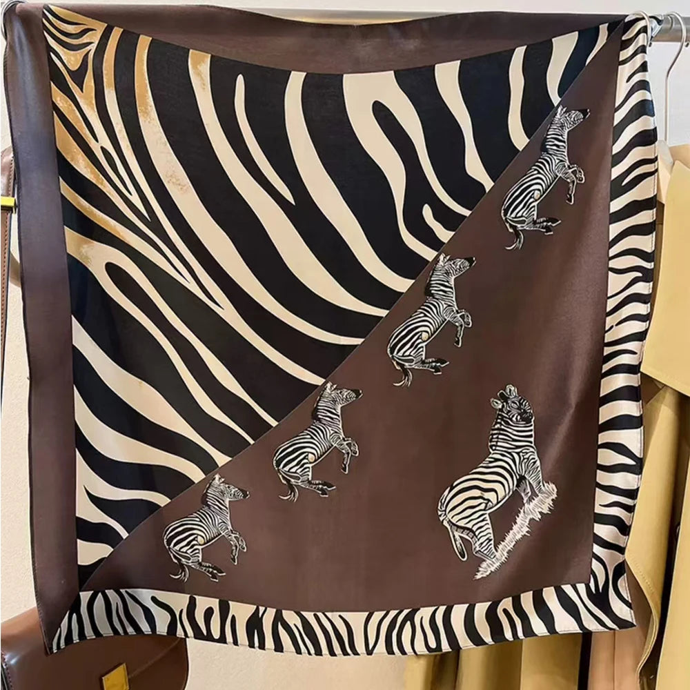 Women's 100% Mulberry Silk Scarf Elegant Luxury Neckerchief