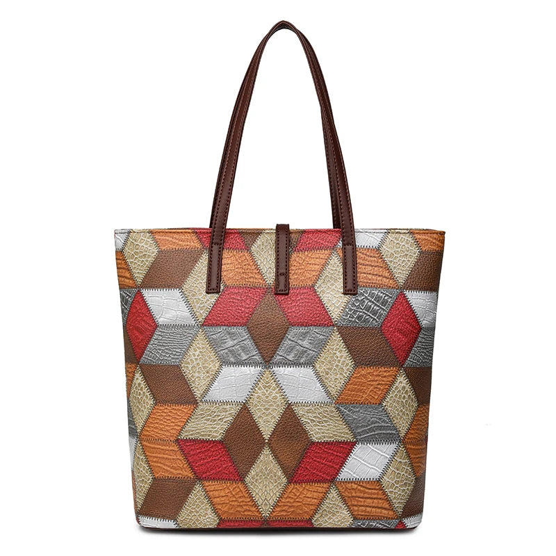 Soft Leather Large Capacity Tote Handheld Single Shoulder Bag