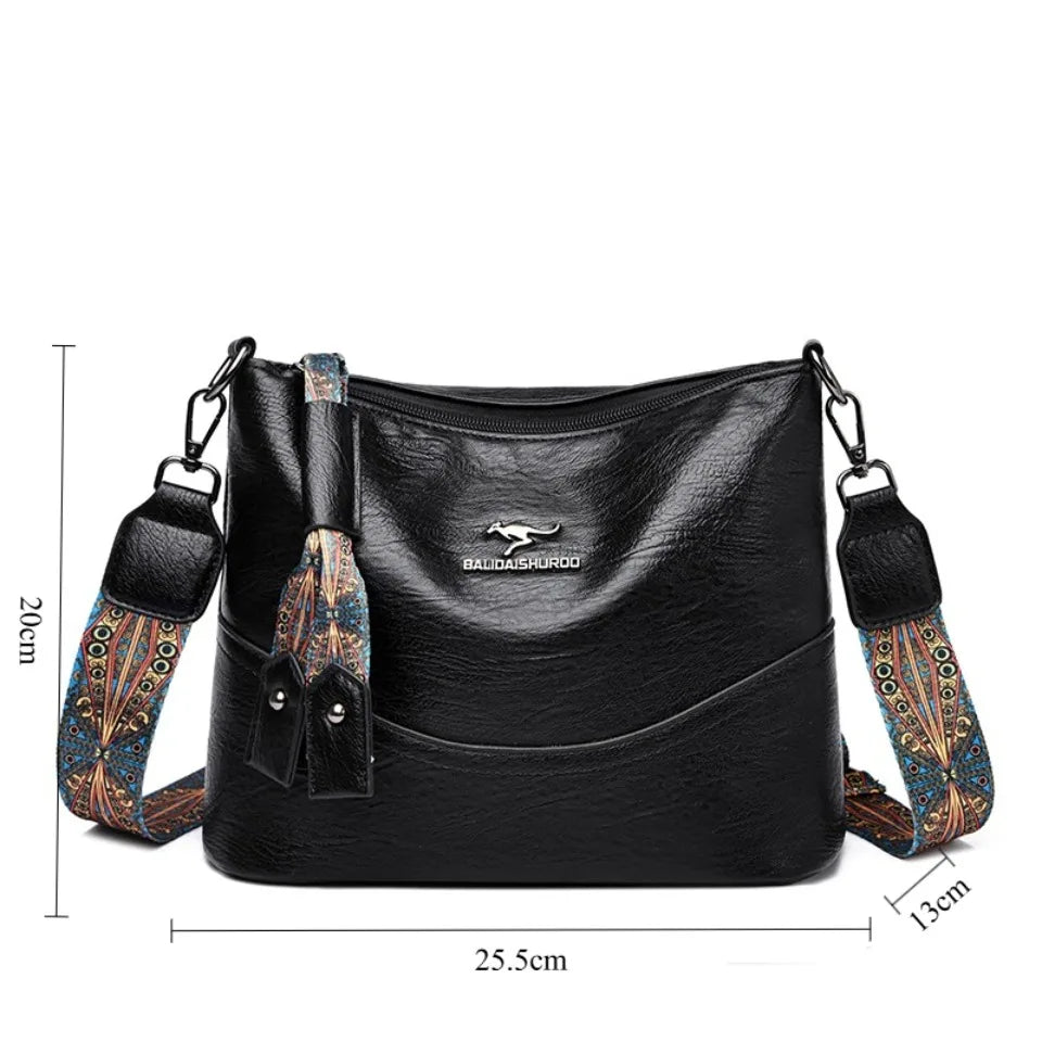 Soft Leather Crossbody Bags Women Bags Designer Vintage Casual Shoulder Bag