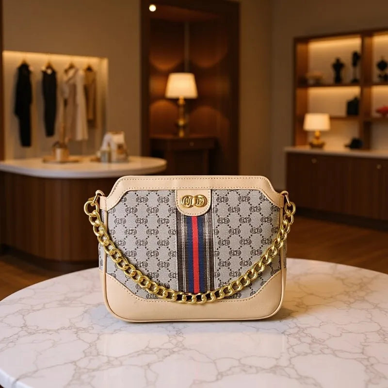 Fashionable Cool Women's Bag PU Leather Crossbody Shoulder Handbag Square Shape