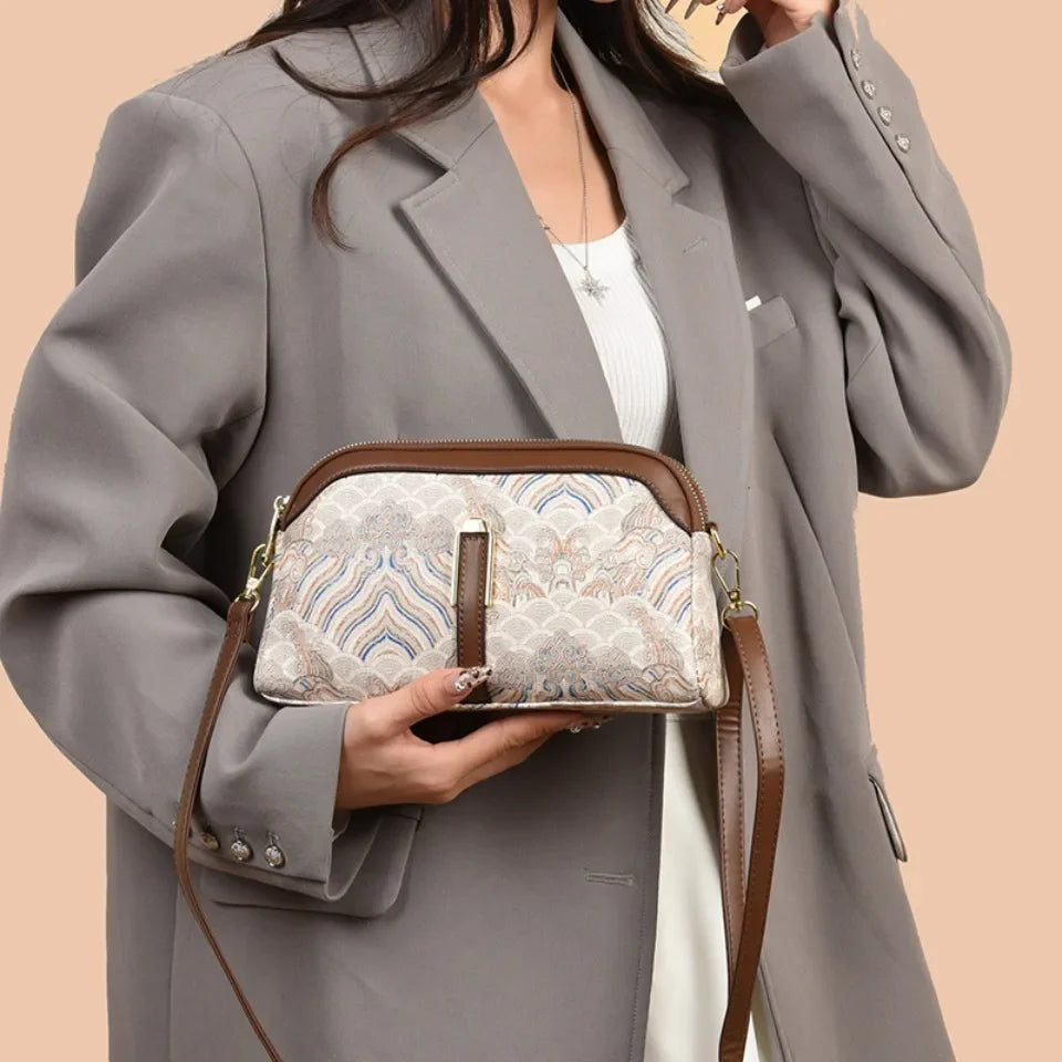 Luxury Design Shoulder Bag Fashion Print Purse Ladies High Quality Leather Bag