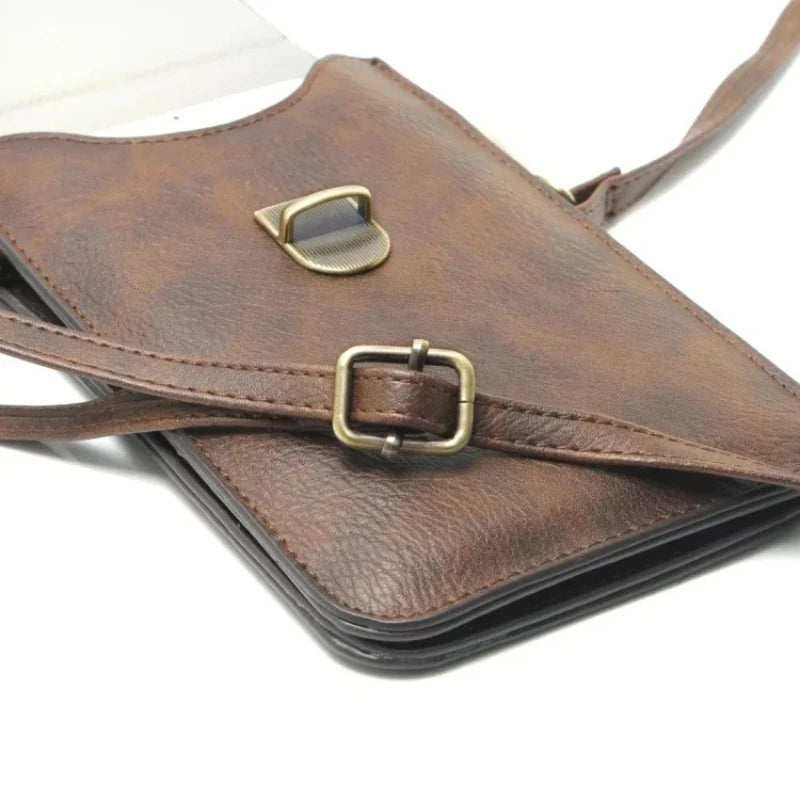 Universal Leather Case for iPhone Samsung Huawei Xiaomi Phone Pouch
