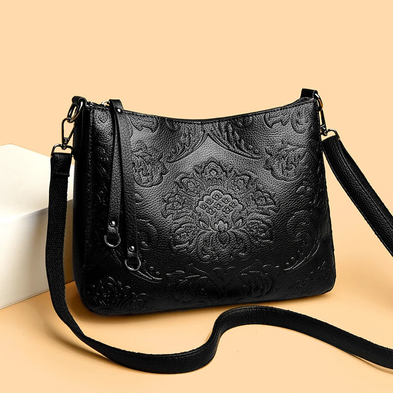 Top Quality Luxury Shoulder Women Bags Designer Embossing Leather Shoulder Bag