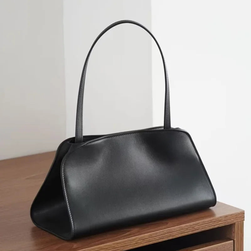 Genuine Leather Tote Bag Luxury Soft Shoulder Bag
