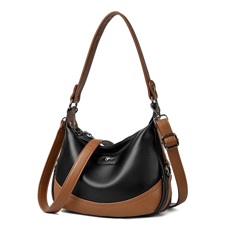 High-Quality Leather Handbag Luxury Design Shoulder Bag