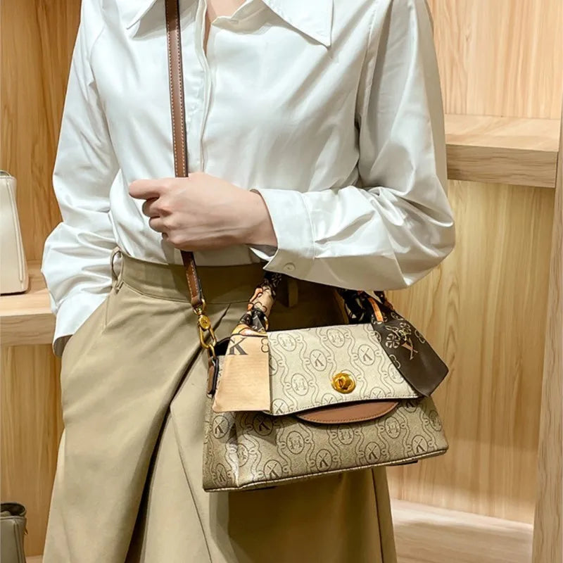 Women's Handbag High Quality Texture Retro Single Shoulder Bag