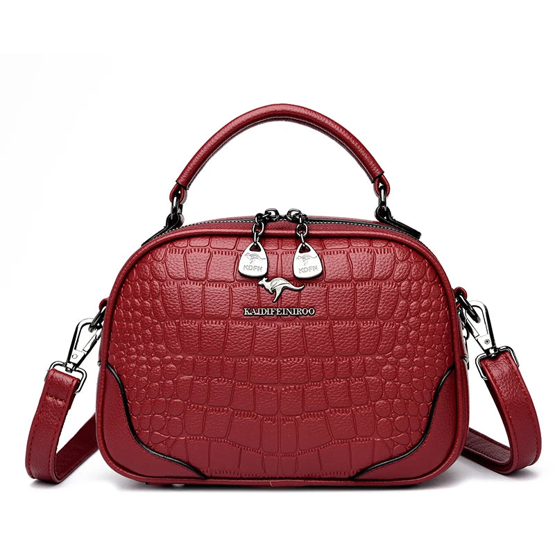 Luxury Brand Shoulder Bag Casual Large Capacity Soft Leather Sac