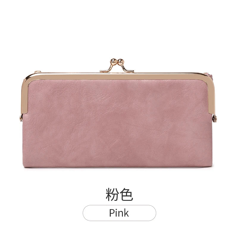 Multi Functional Long Wallet Vintage Clutch Coin Purse Card Holder Zipper Wallet