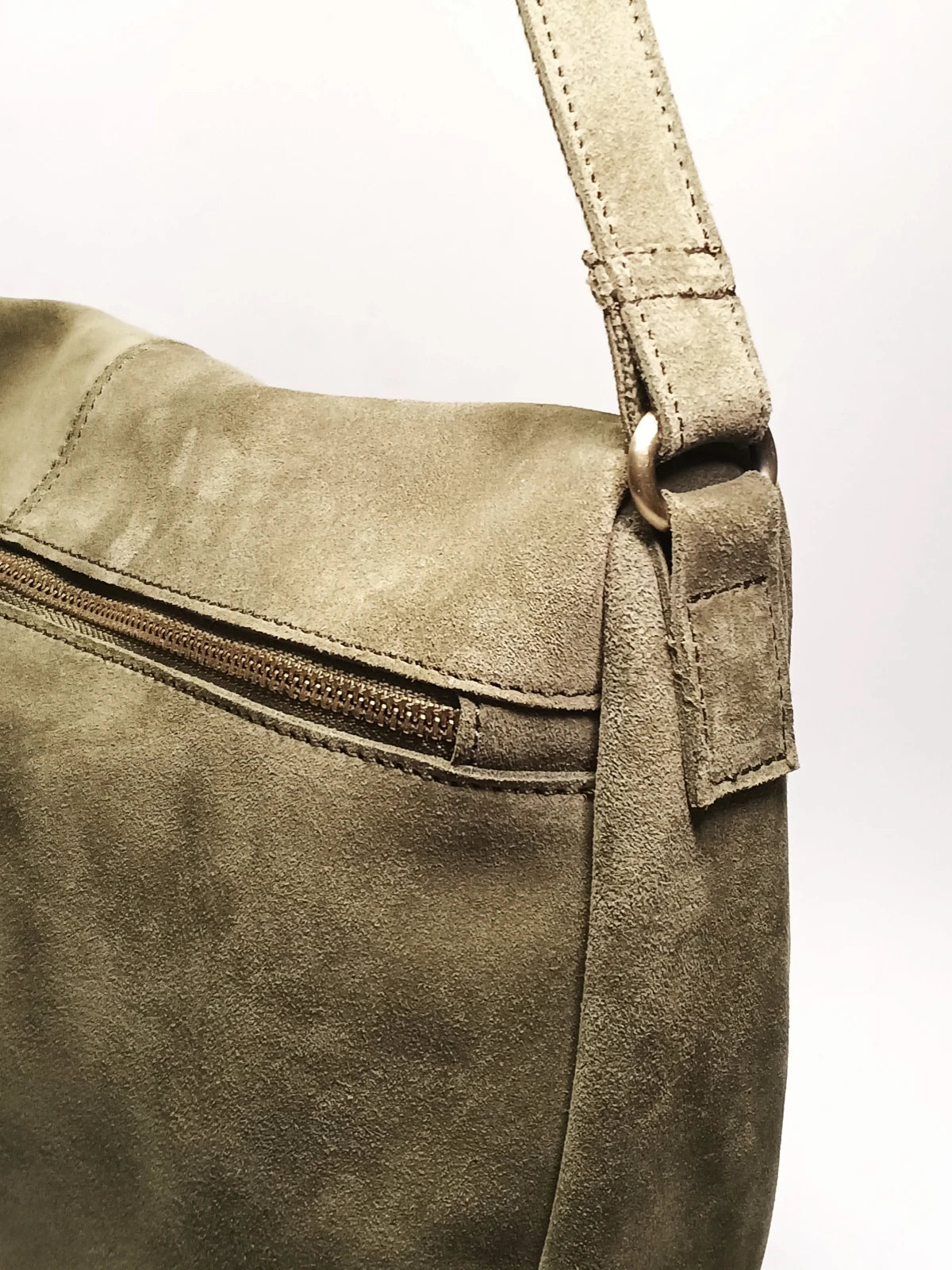 Fashionable Genuine Leather Slouchy Shoulder Bag