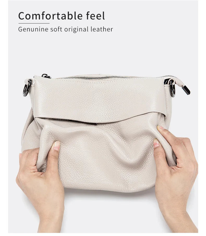 High Quality Real Leather Handbag Shoulder Bags Casual Messenger Crossbody Bag