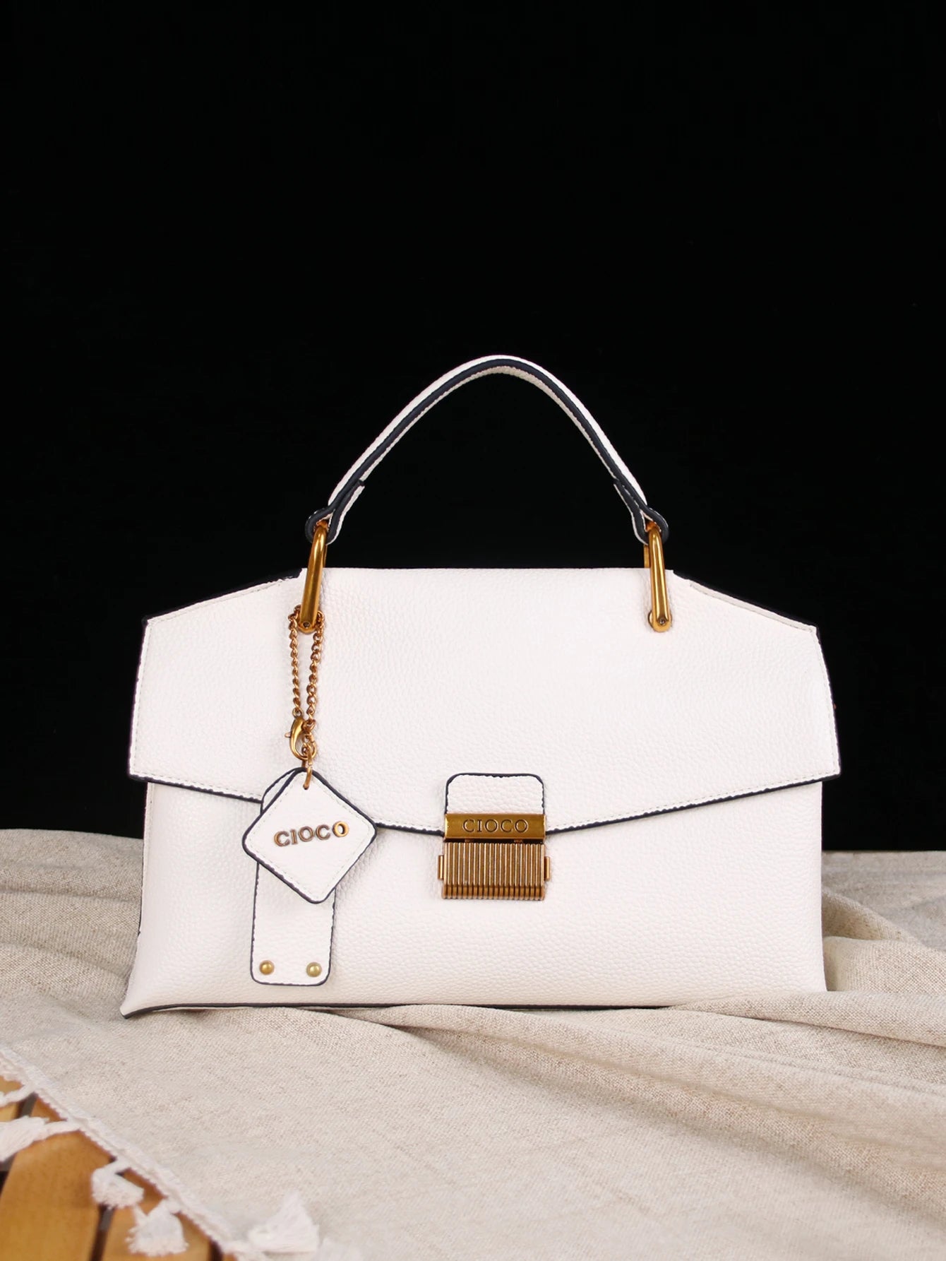 Retro blue snake-shaped high-grade handbag fashion luxury handbag large-capacity