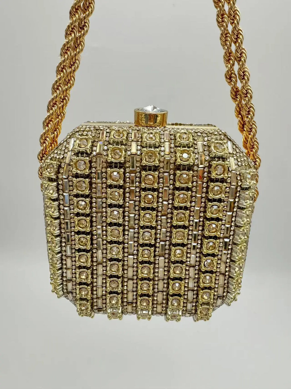 Fashion dinner bag pearl button handbag formal bag shell chain bag crossbody bag