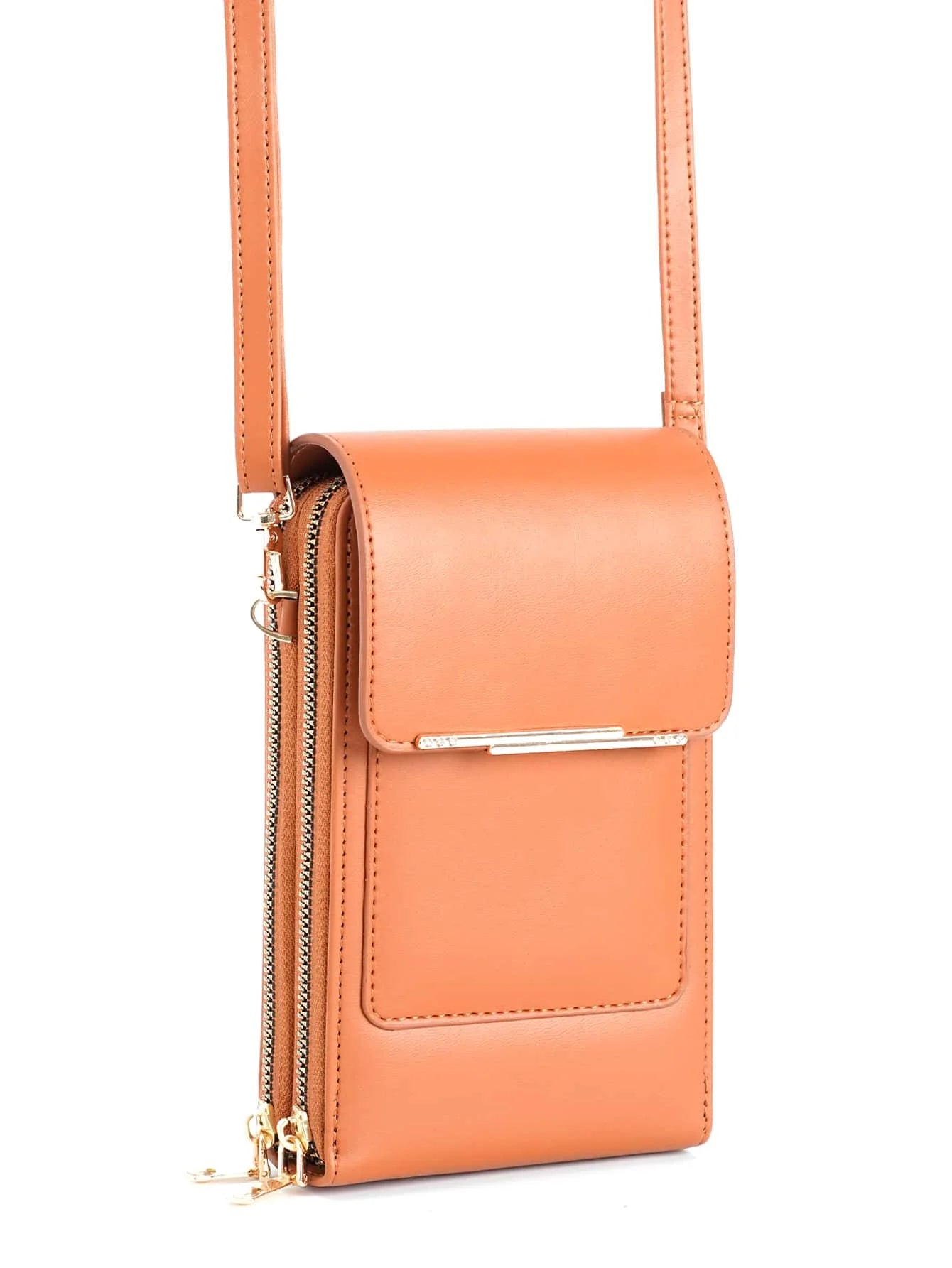 1pcs Solid Color Fashion Multi-pocket Waterproof Phone Wallet
